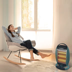 Crompton Insta Cozy 1200 Watt Halogen Room Heater with 3 Heat Settings(Grey Blue)