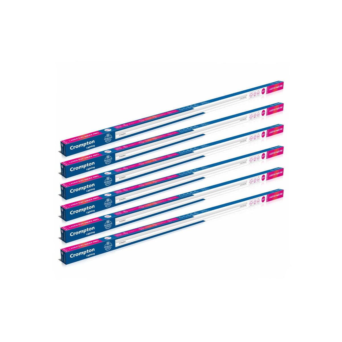 Crompton Laser Ray Maxx Pro 36W LED Batten | Energy Efficient Batten for Home | Cool Daylight | Pack of 6