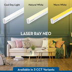 Crompton Laser Ray Neo 36W LED Batten |4 feet Slim Batten for Living Room & Bedroom | Energy Efficient Tubelight for Home | BIS Approved | Cool Day Light (6500K) (Pack of 2)