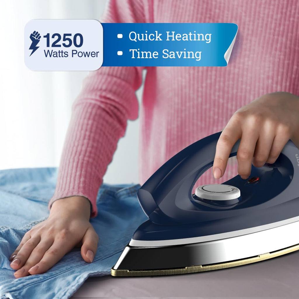 Crompton Rhino Plus 1250 Watt Blue Heavy weight Dry Iron