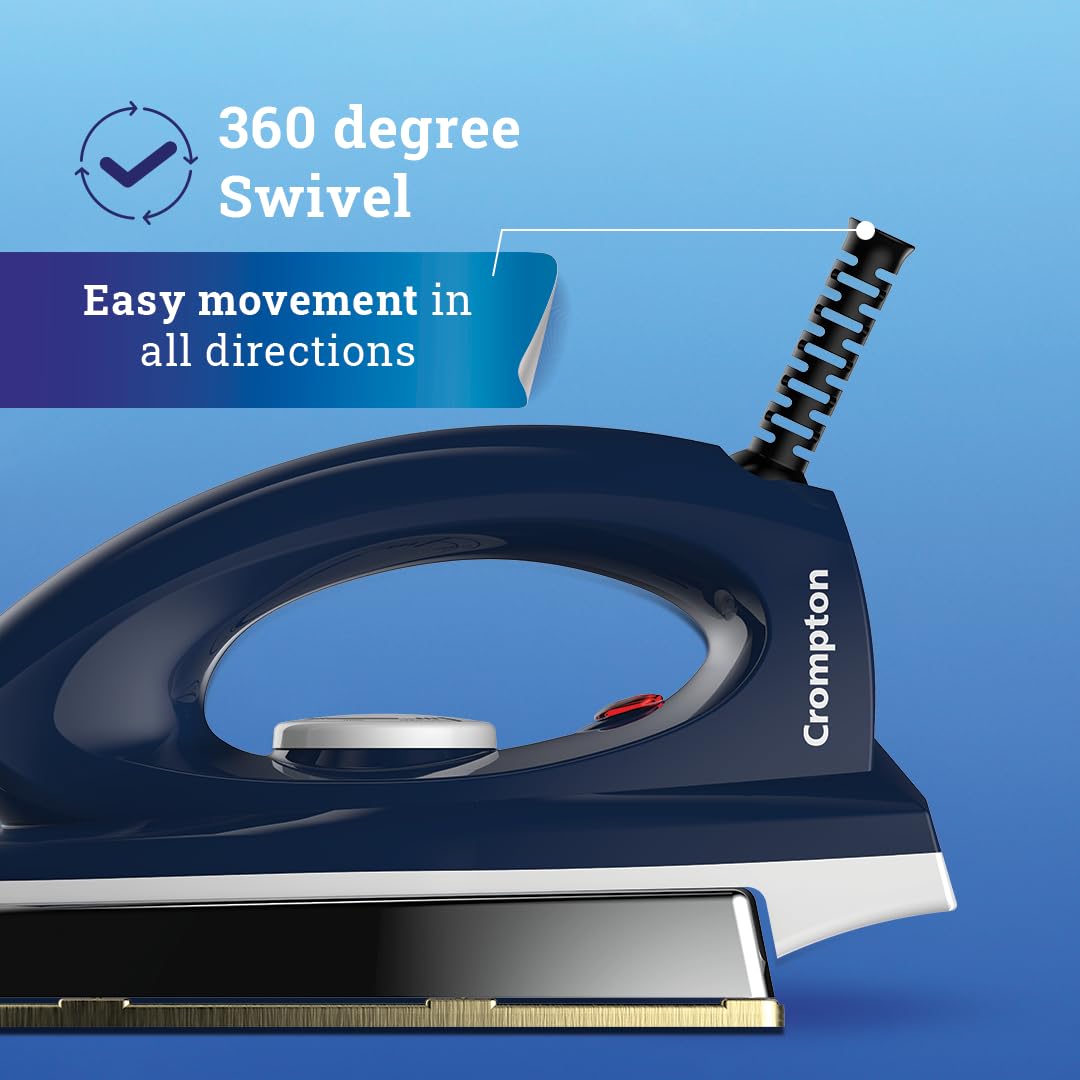 Crompton Rhino Plus 1250 Watt Blue Heavy weight Dry Iron