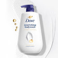 DOVE Nourishing Bodywash, 825ml, for Soft and Smooth Skin, with Triple Hydration Serum & Glycerine, Dermatologically Tested, Paraben-Free, Sulphate-Free