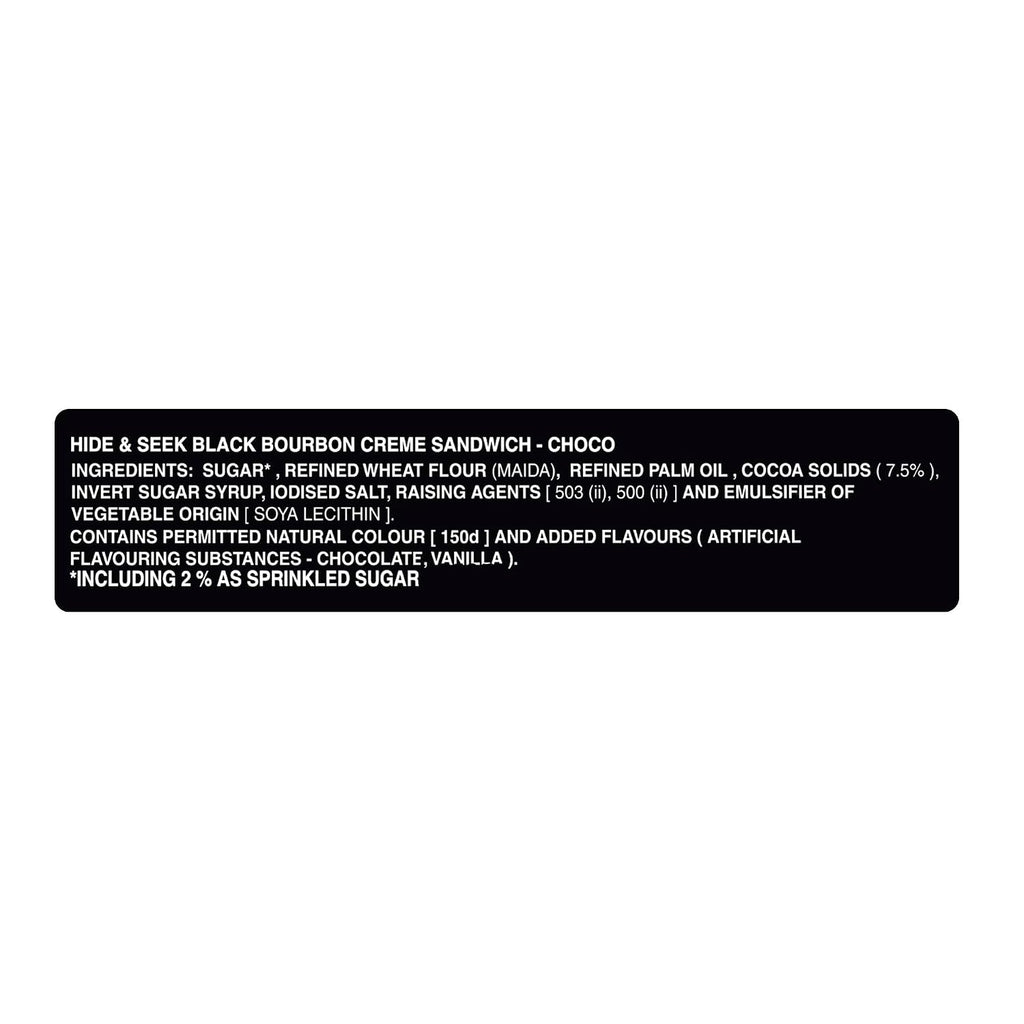Parle Platina Hide &amp; Seek Black Bourbon Choco, 300 /270 g