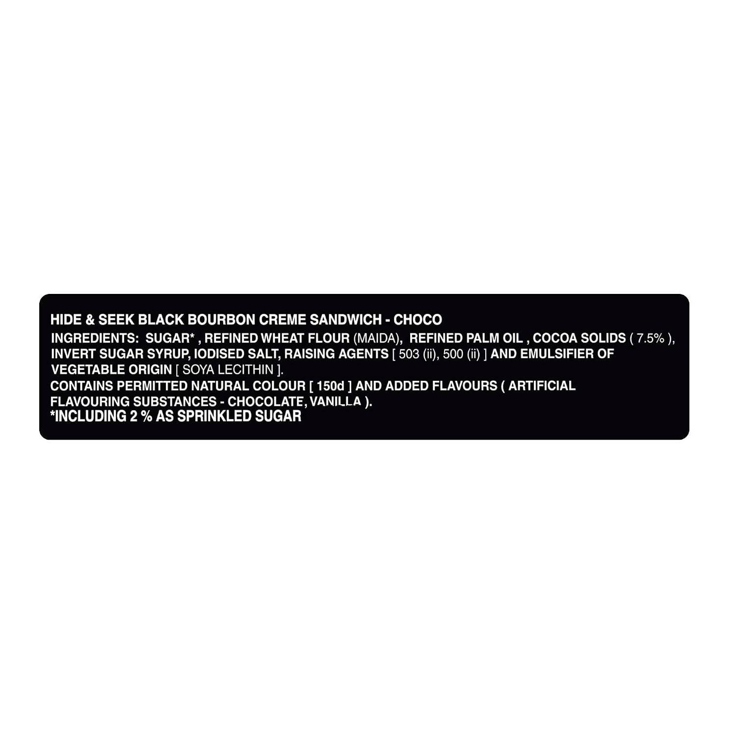 Parle Platina Hide &amp; Seek Black Bourbon Choco, 300 /270 g
