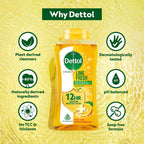 Dettol Lime Fresh Body Wash and Shower Gel for Women and Men, 250ml | Soap-Free Bodywash | 12h Odour Protection