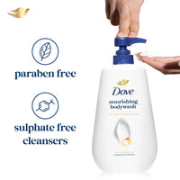 DOVE Nourishing Bodywash, 825ml, for Soft and Smooth Skin, with Triple Hydration Serum & Glycerine, Dermatologically Tested, Paraben-Free, Sulphate-Free