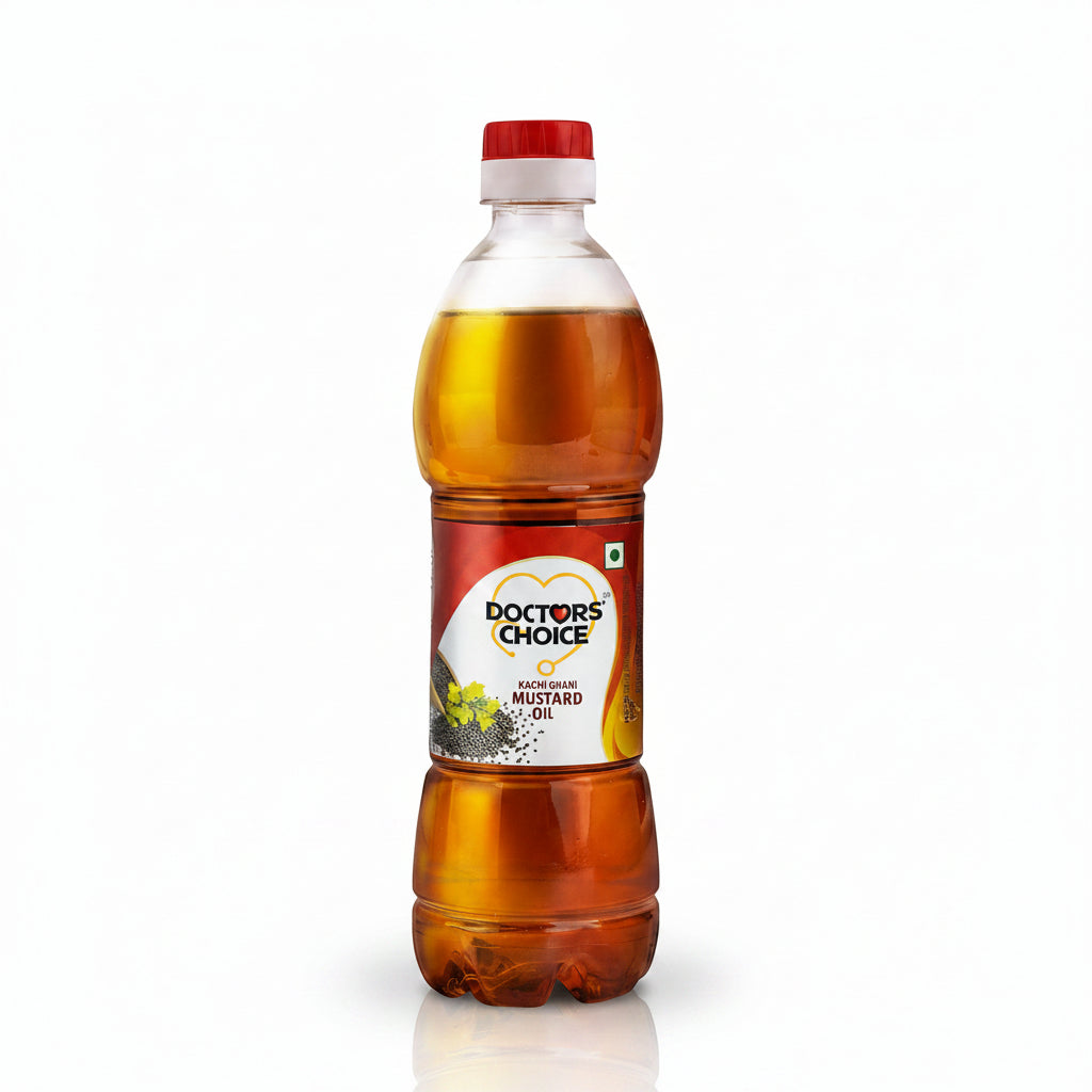 DOCTORS' CHOICE Kachi Ghani Mustard Oil Bottle 910 g