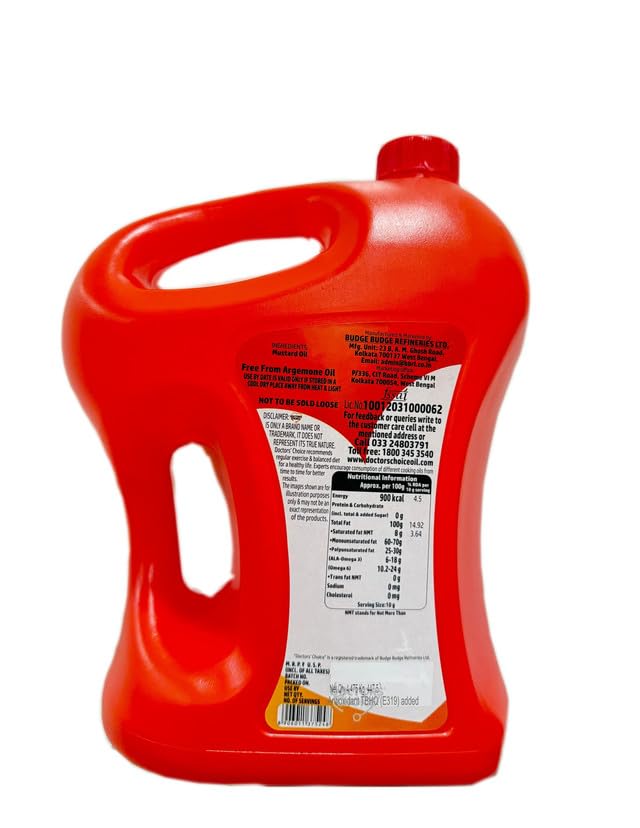 DOCTORS' CHOICE Kachi Ghani Mustard Oil Jar 4.475 kg