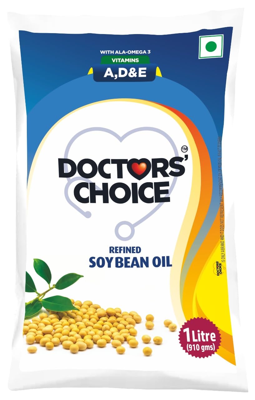 DOCTORS' CHOICE Refined Soybean Oil Pouch 910 g
