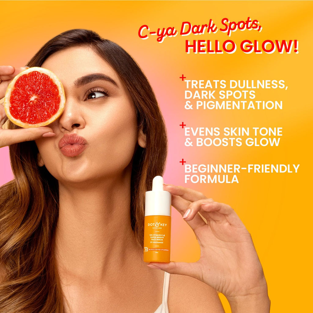 DOT & KEY 10% Vitamin C + E Serum with 5% Niacinamide,for Glowing Skin 30ml