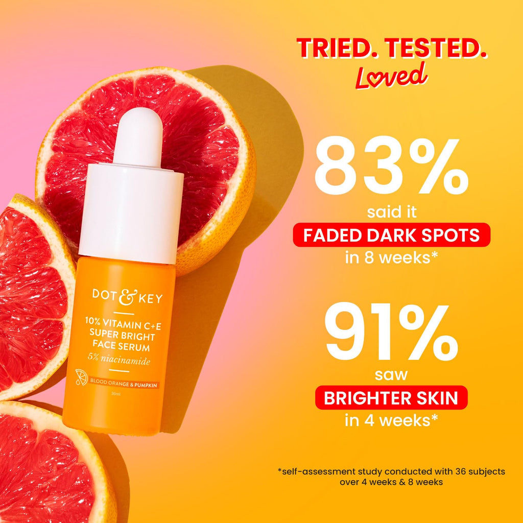 DOT & KEY 10% Vitamin C + E Serum with 5% Niacinamide,for Glowing Skin 30ml