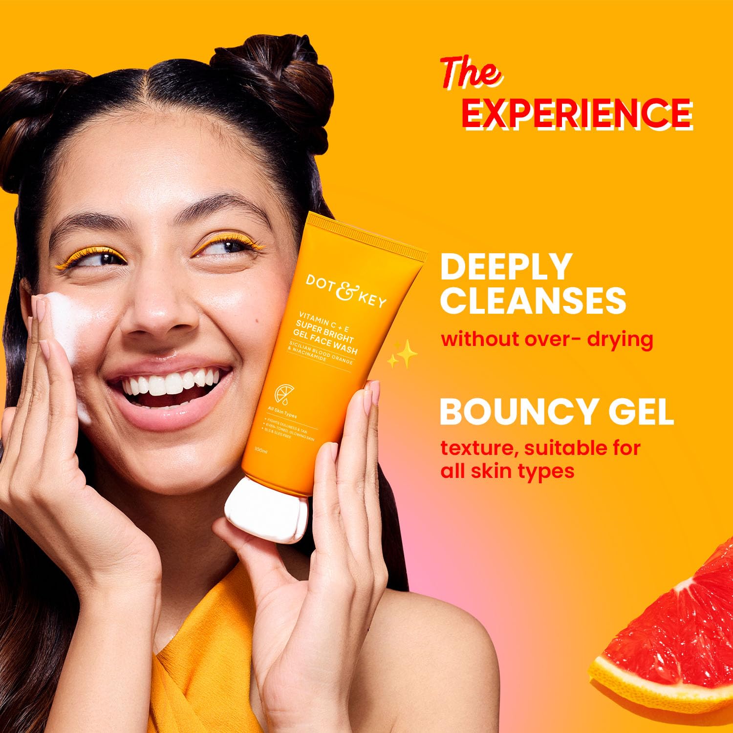 DOT & KEY Vitamin C + E Super Bright Gel Face Wash 100 ml
