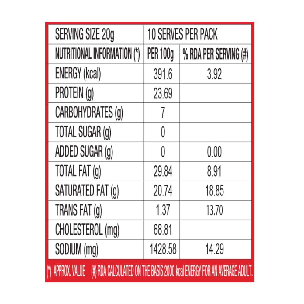 D'lecta Natural Cheddar Cheese - 200 g