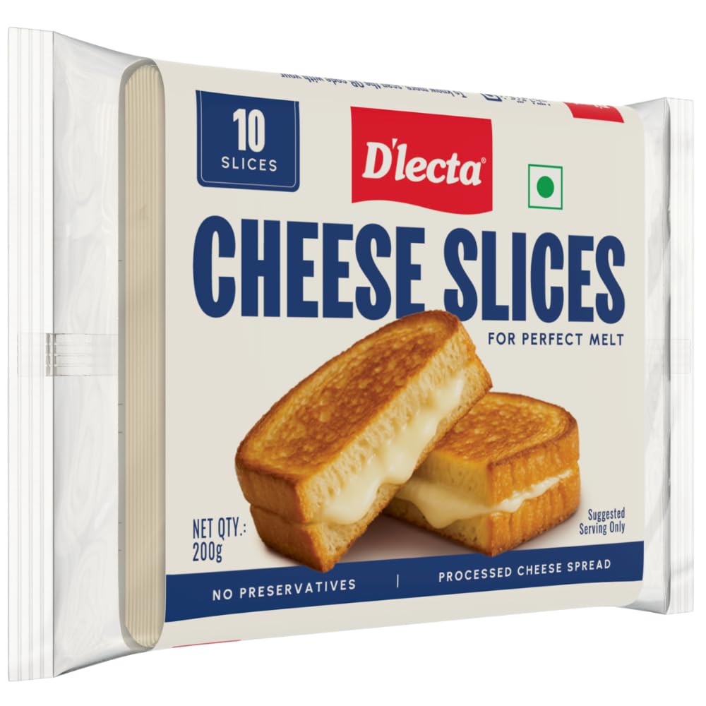 D'lecta Processed Cheese Slices 200g – 10 Slices