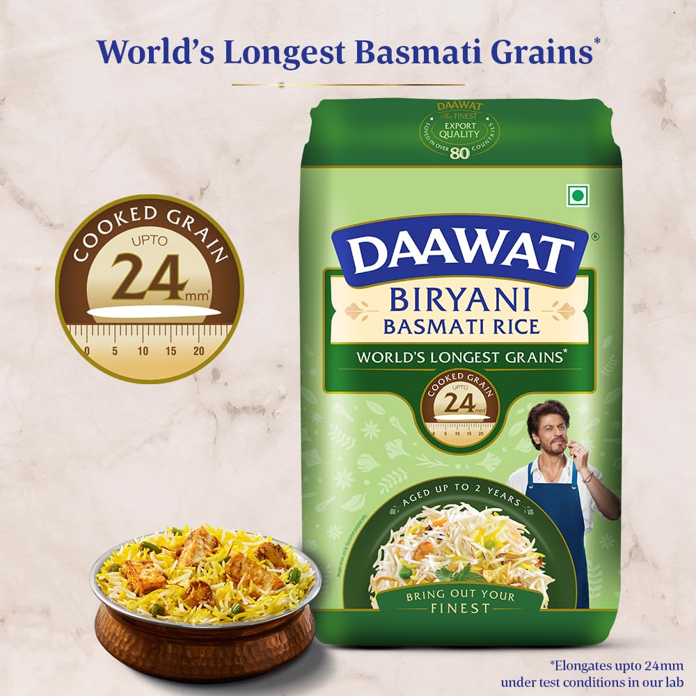 Daawat Biryani Basmati Rice 1 Kg.. (Pack of 3)