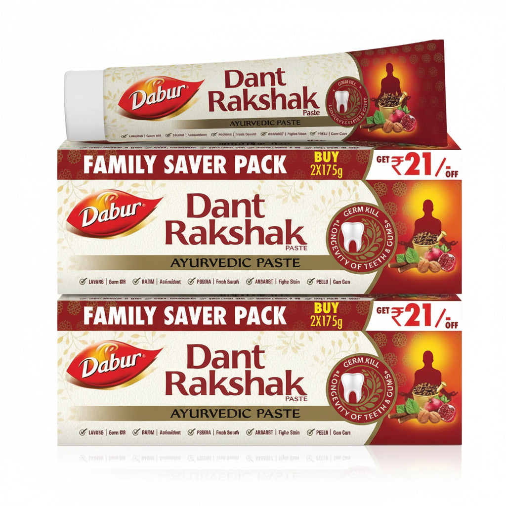 Dabur Dant Rakshak Ayurvedic Toothpaste - 700g (175g x 4)