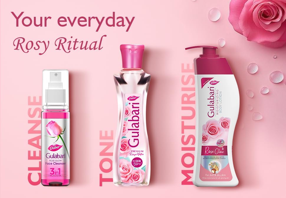 Dabur Gulabari Premium Rose Water/Face Toner - 400ml
