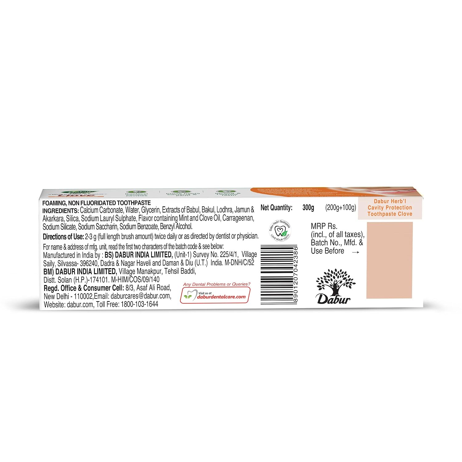 Dabur Herb'l Clove 300g (200g + 100g)
