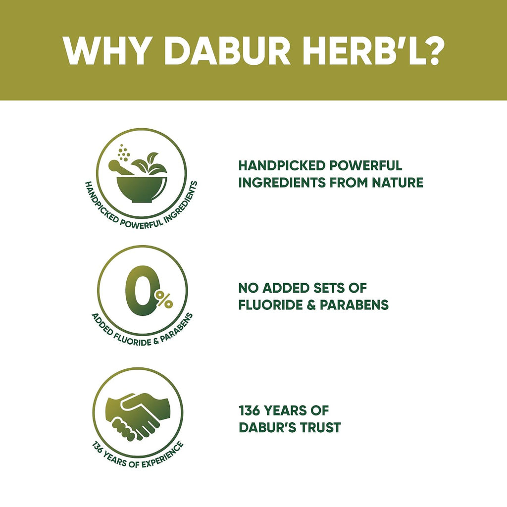 Dabur Herb'l Neem - Germ Protection Oral Care Toothpaste - 200 g