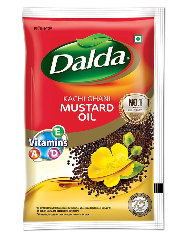 Dalda Kachi Ghani Mustard Oil - 1 liter (Pouch)