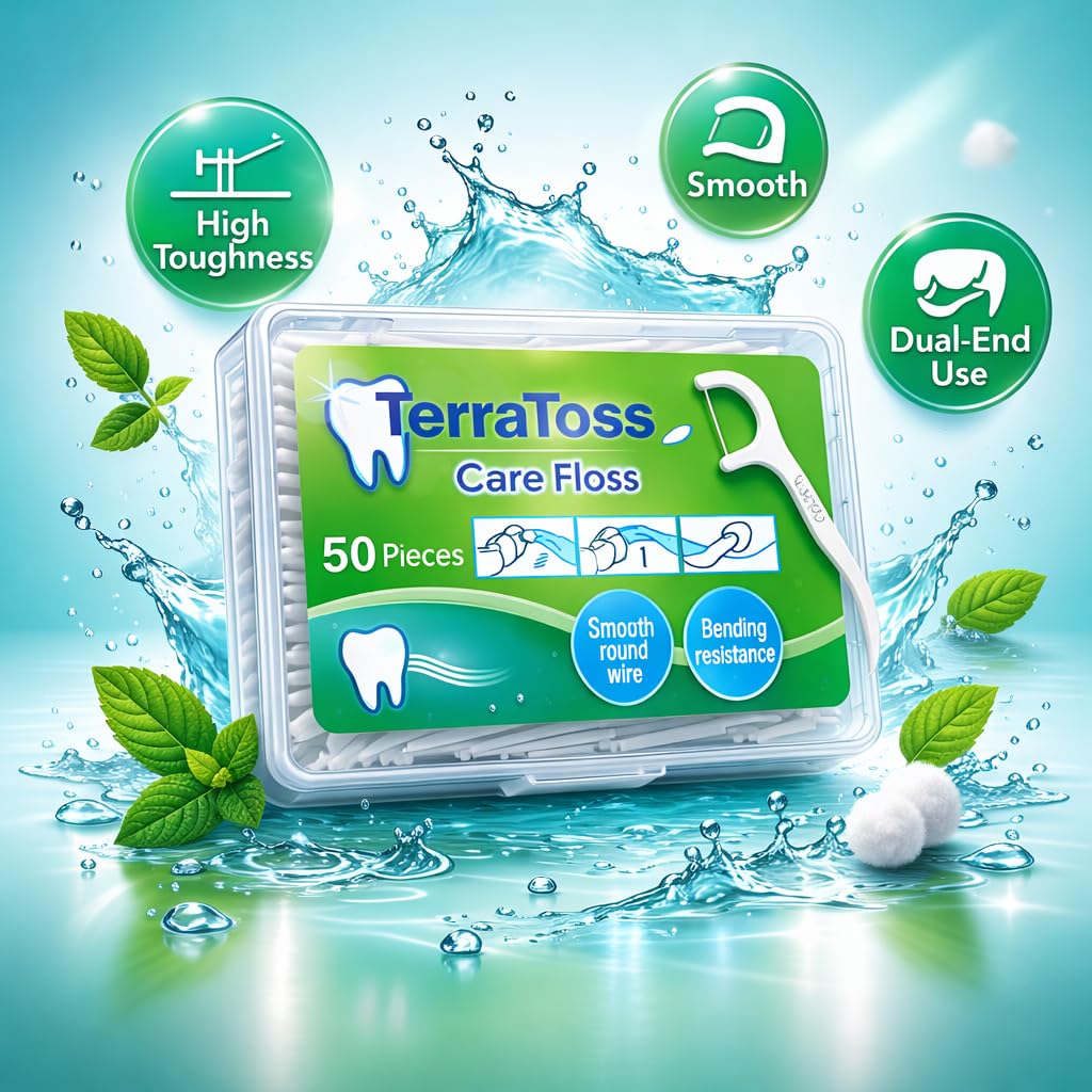 Dental Floss Picks [100 Pcs] 2 box of 50 pcs