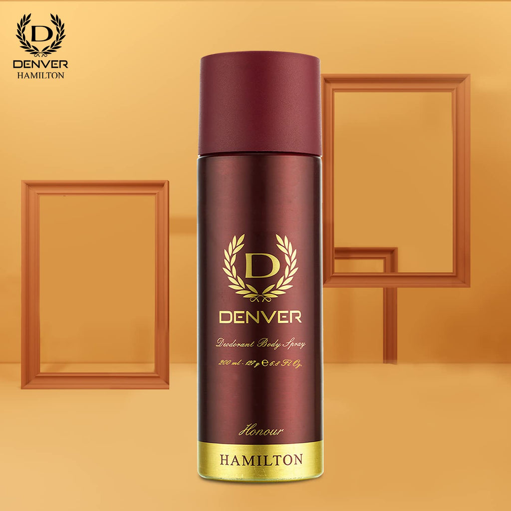 Denver Hamilton, Caliber & Honour Deodorant for Men 150ml Each (Pack of 3)