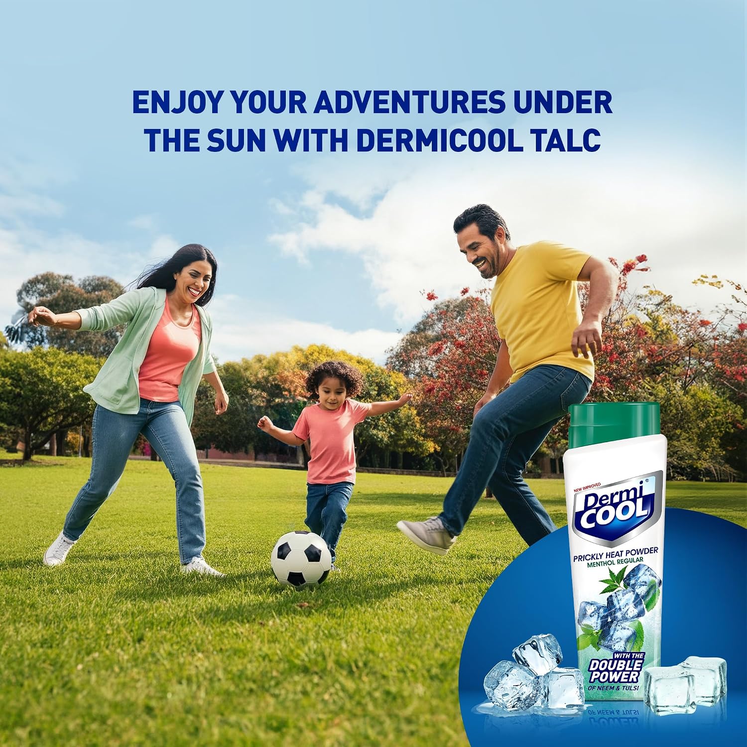 Dermi Cool Menthol Regular Prickly Heat Powder 400g