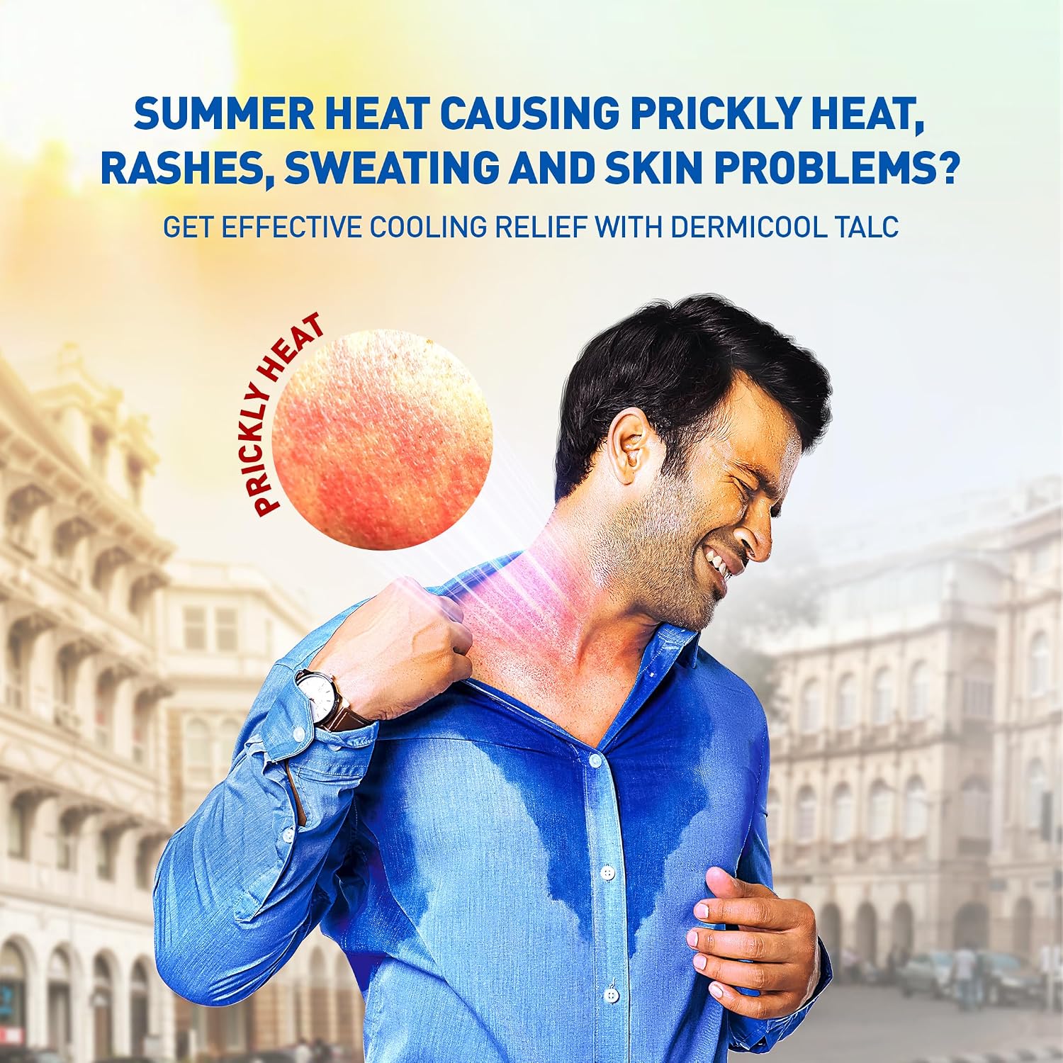 Dermi Cool Menthol Regular Prickly Heat Powder 400g