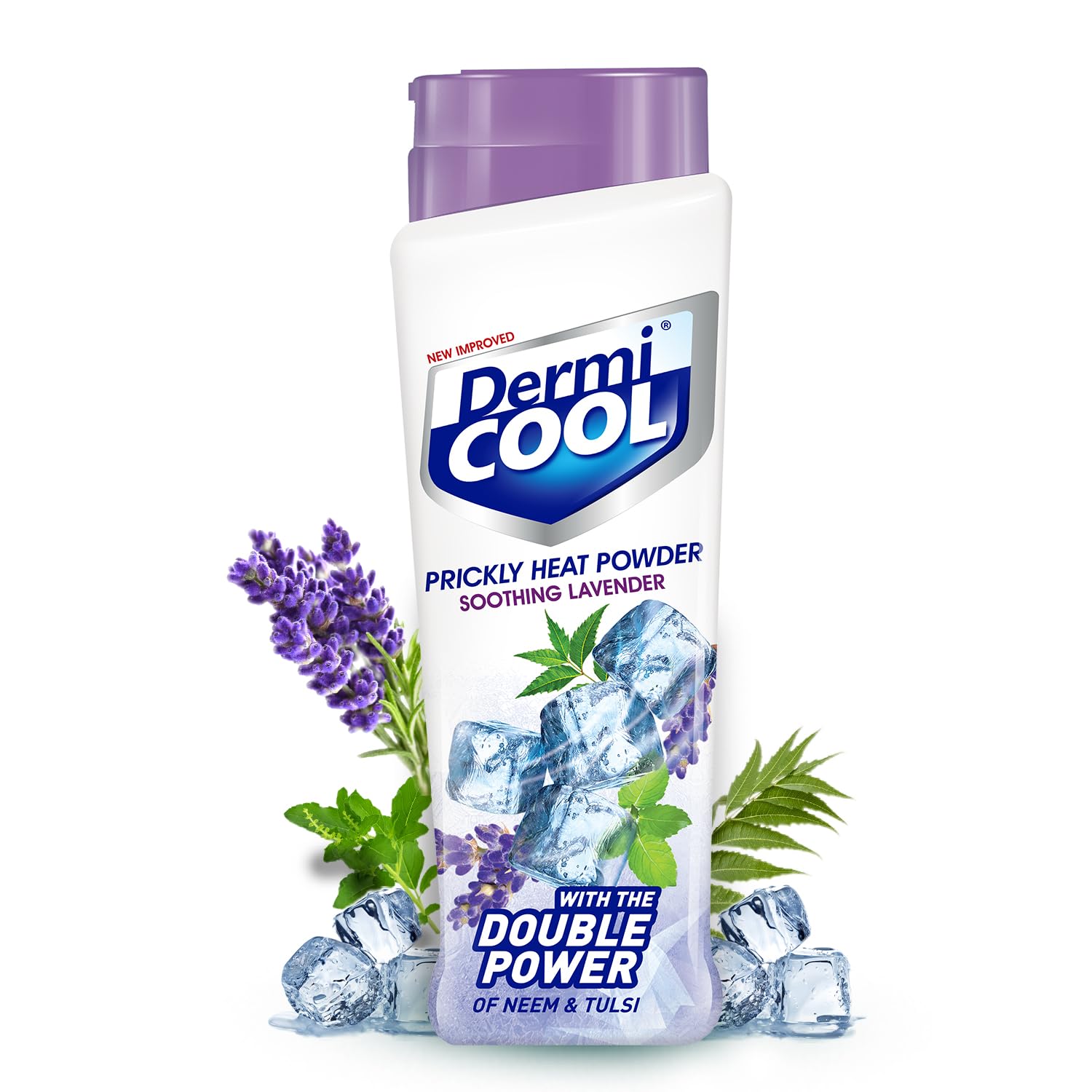 Dermicool Unisex,Adults,Kids Prickly Heat Powder Soothing Lavender, 400G