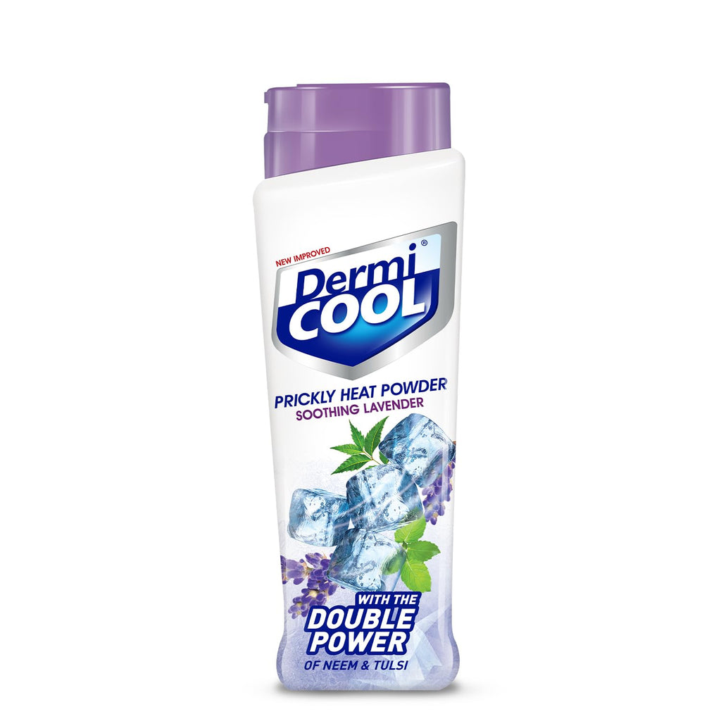Dermicool Unisex,Adults,Kids Prickly Heat Powder Soothing Lavender, 400G