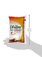 Dhara Kachi Ghani Mustard Oil  1 L Pouch