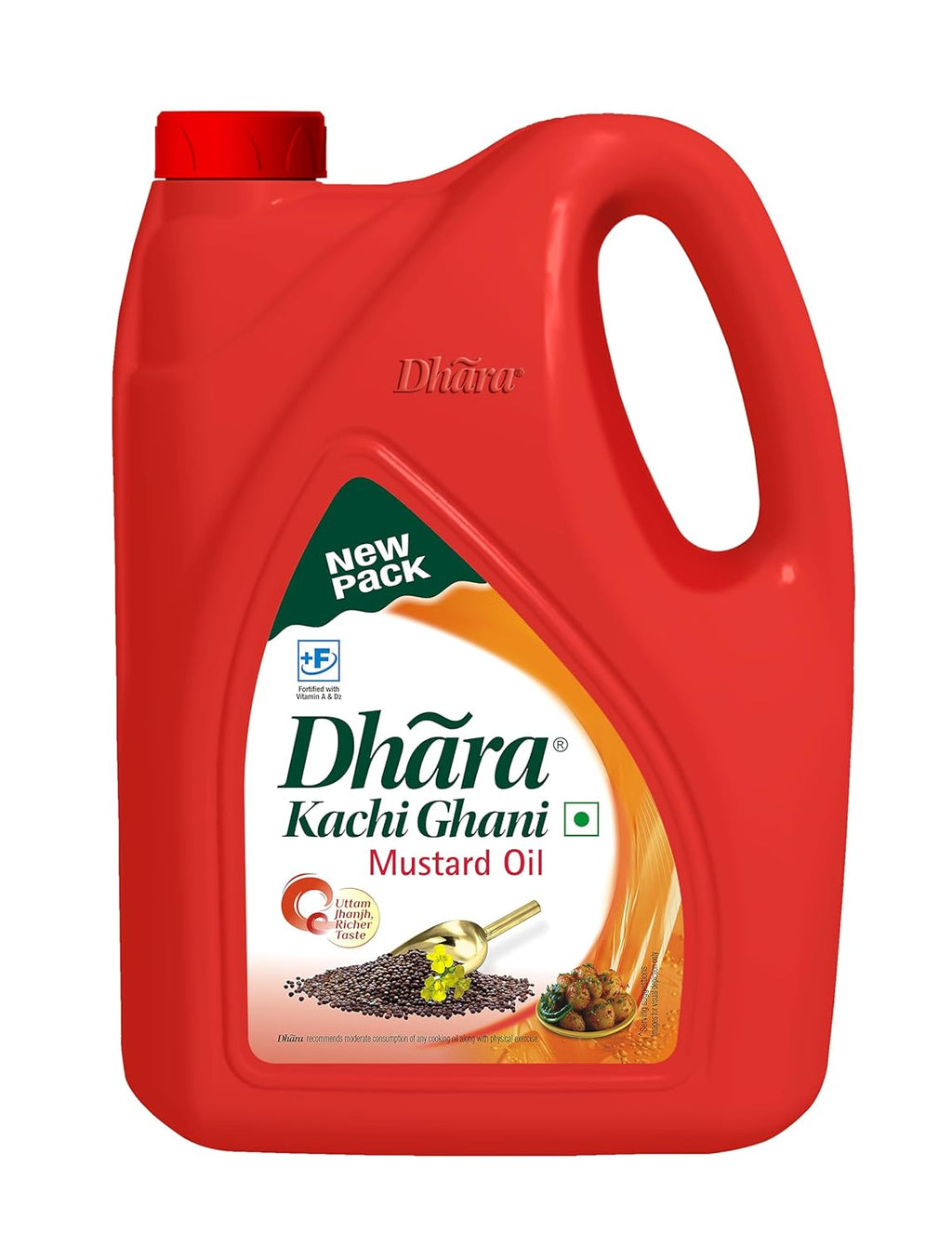 Dhara Kachi Ghani Mustard Oil  5 L Jar