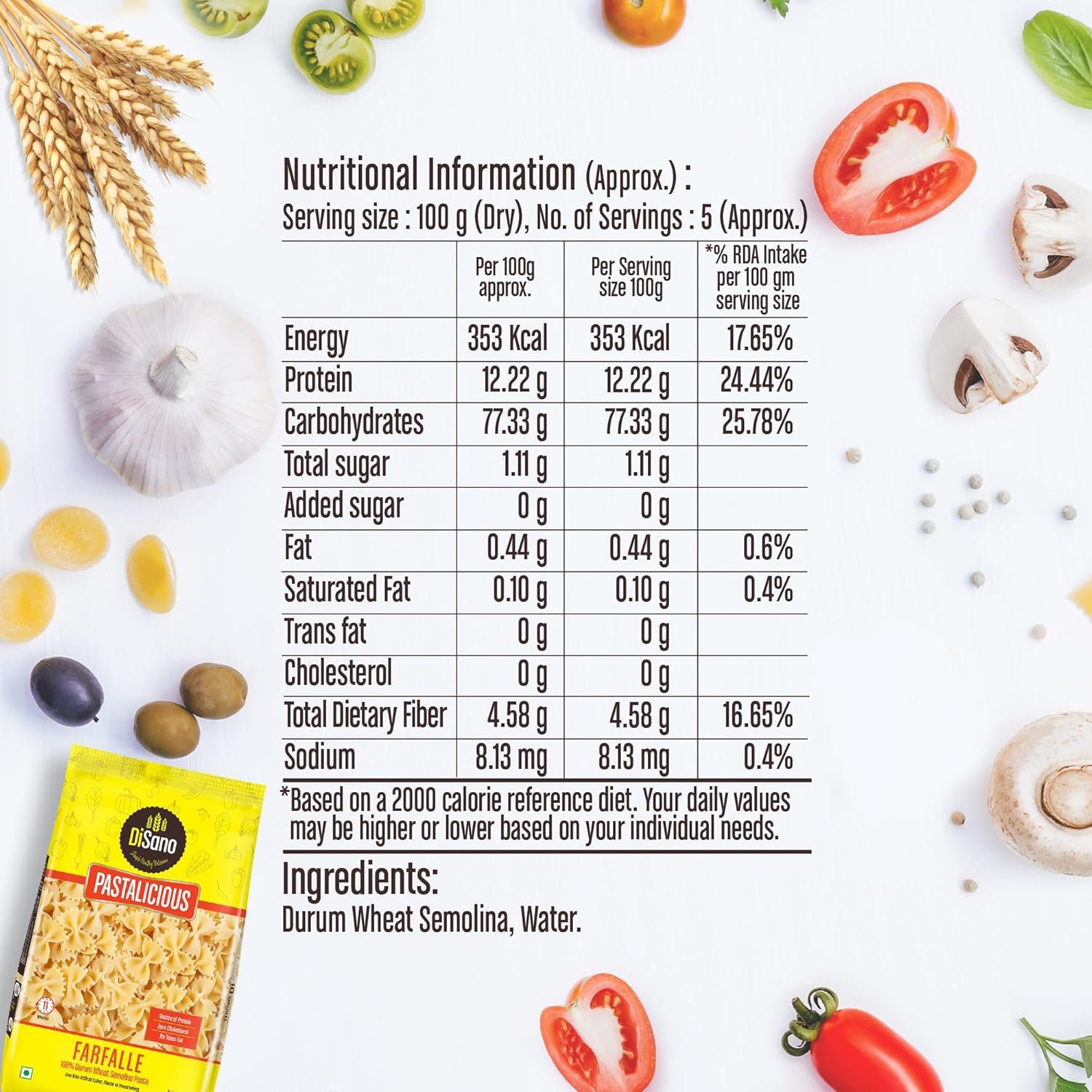DiSano Farfalle Pasta 500g