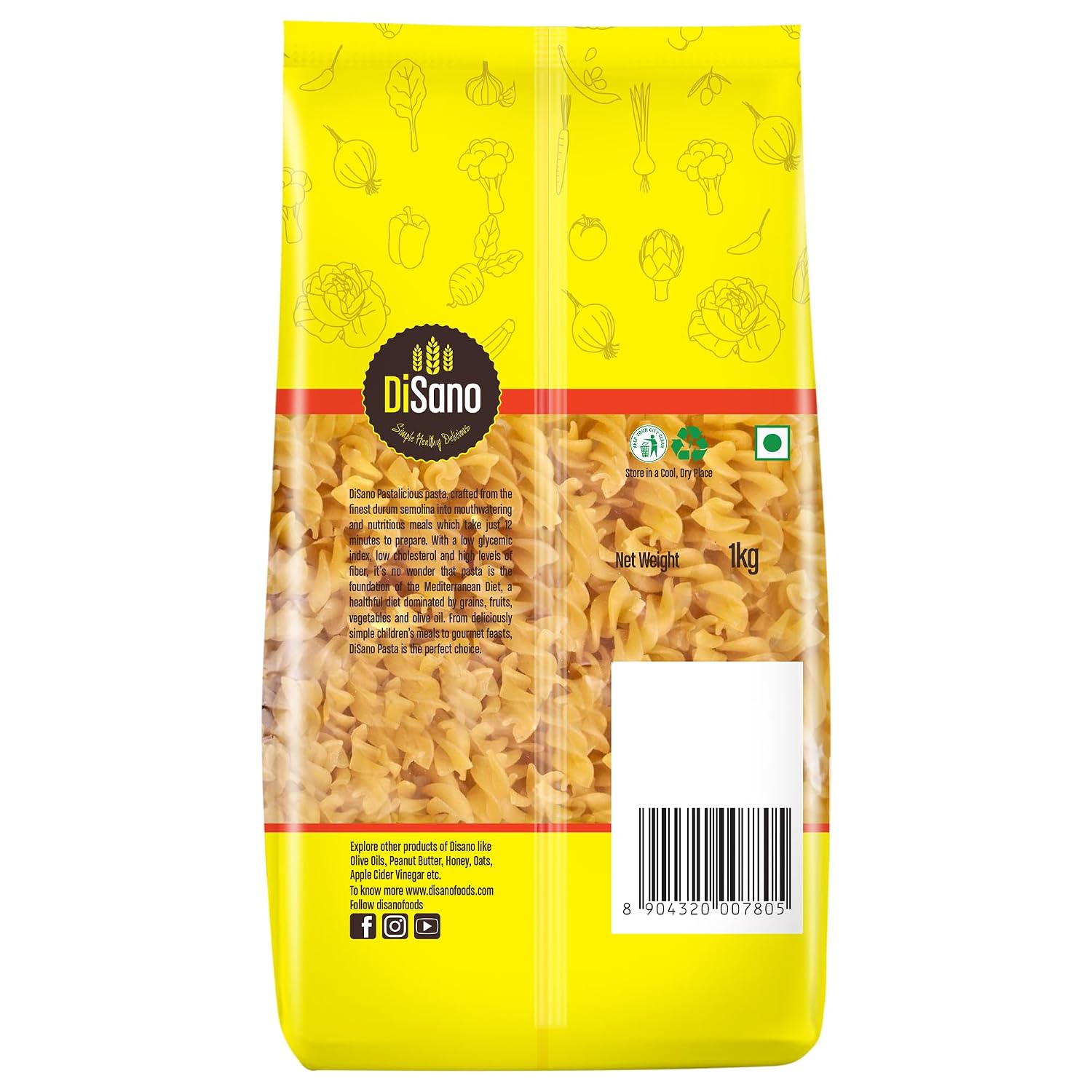 DiSano Fusilli Pasta 1kg