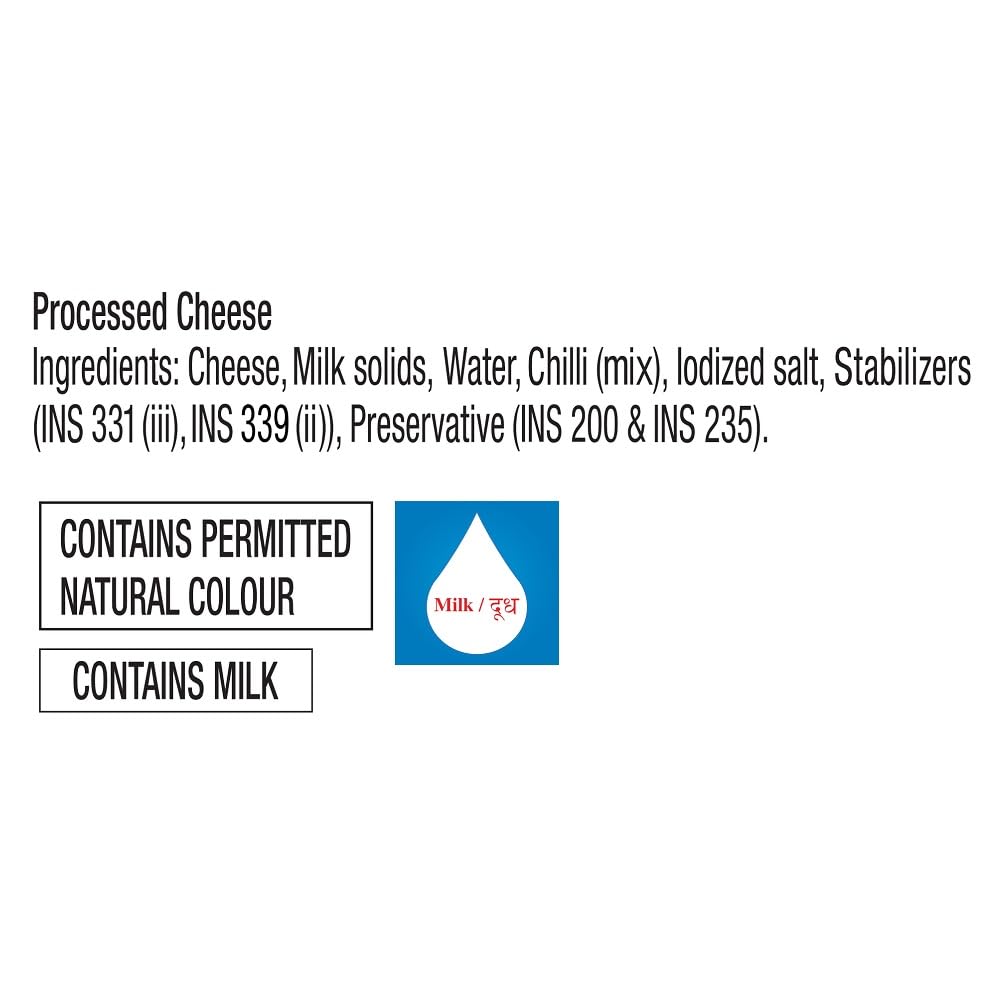 Dlecta Chilli Cheese Slices - 10 Slices 200 gm