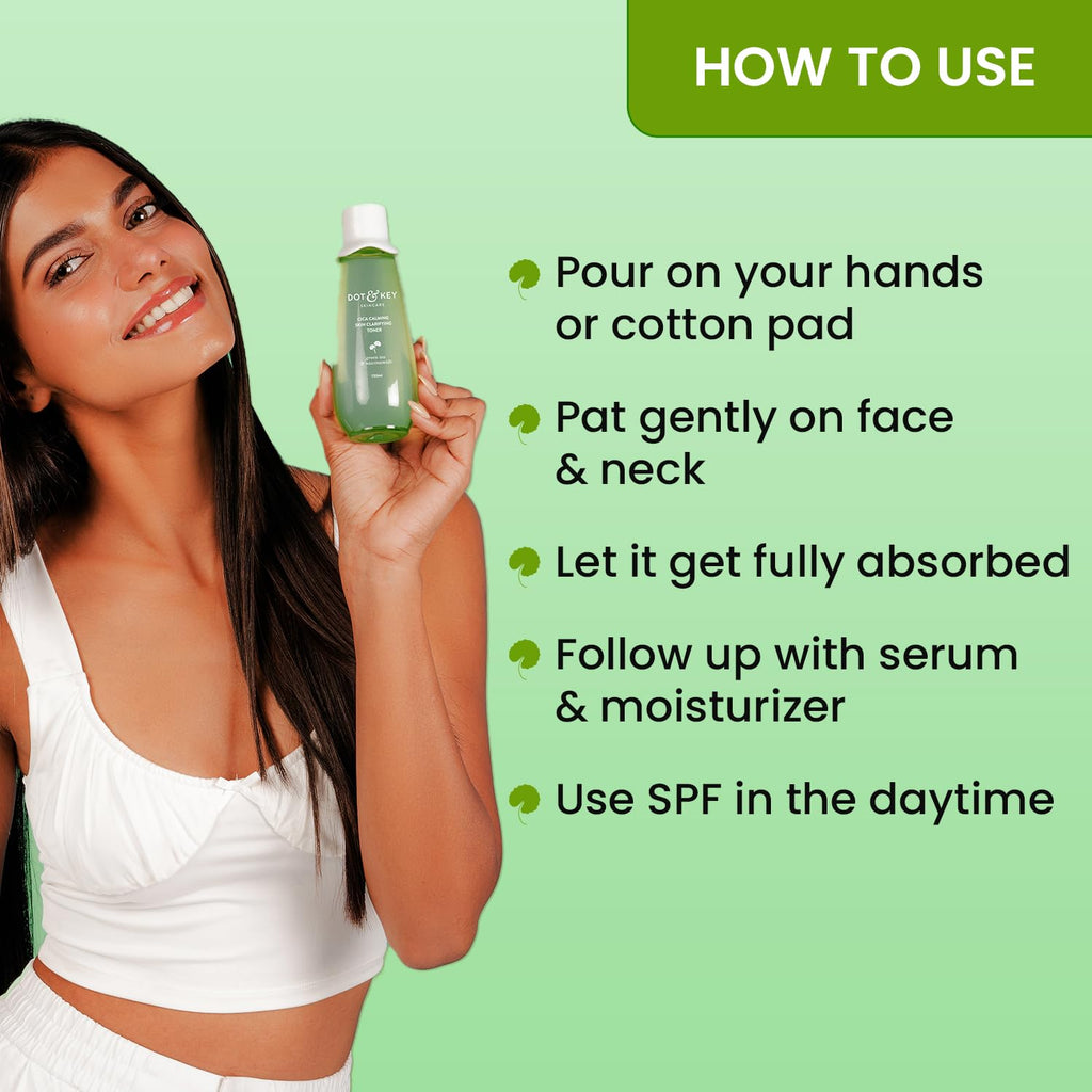 Dot & Key Cica Calming Skin Clarifying Toner with Green Tea & Niacinamide 150ml