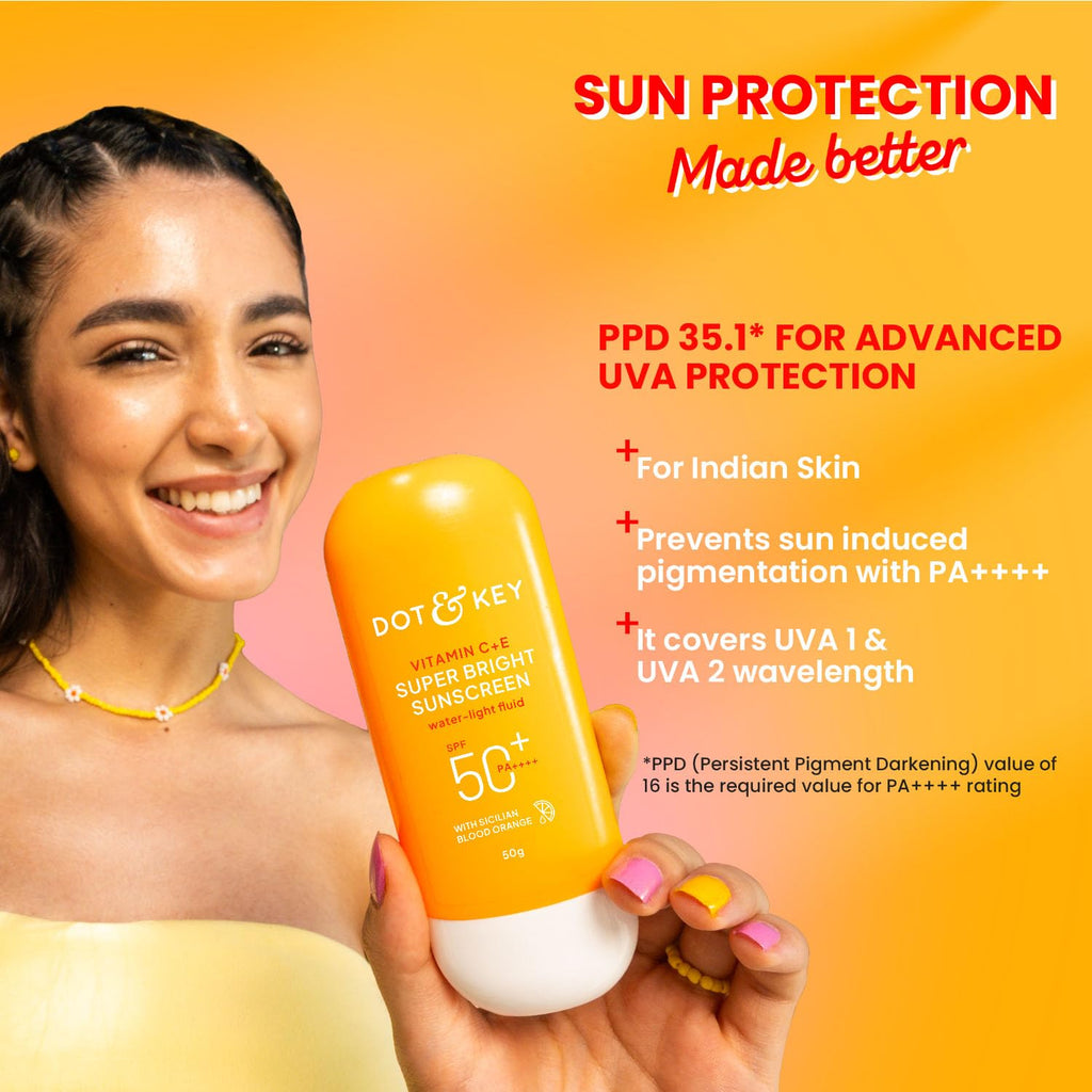 Dot & Key Vitamin C + E Super Bright Sunscreen In-Vivo Tested SPF 50+ PA++++