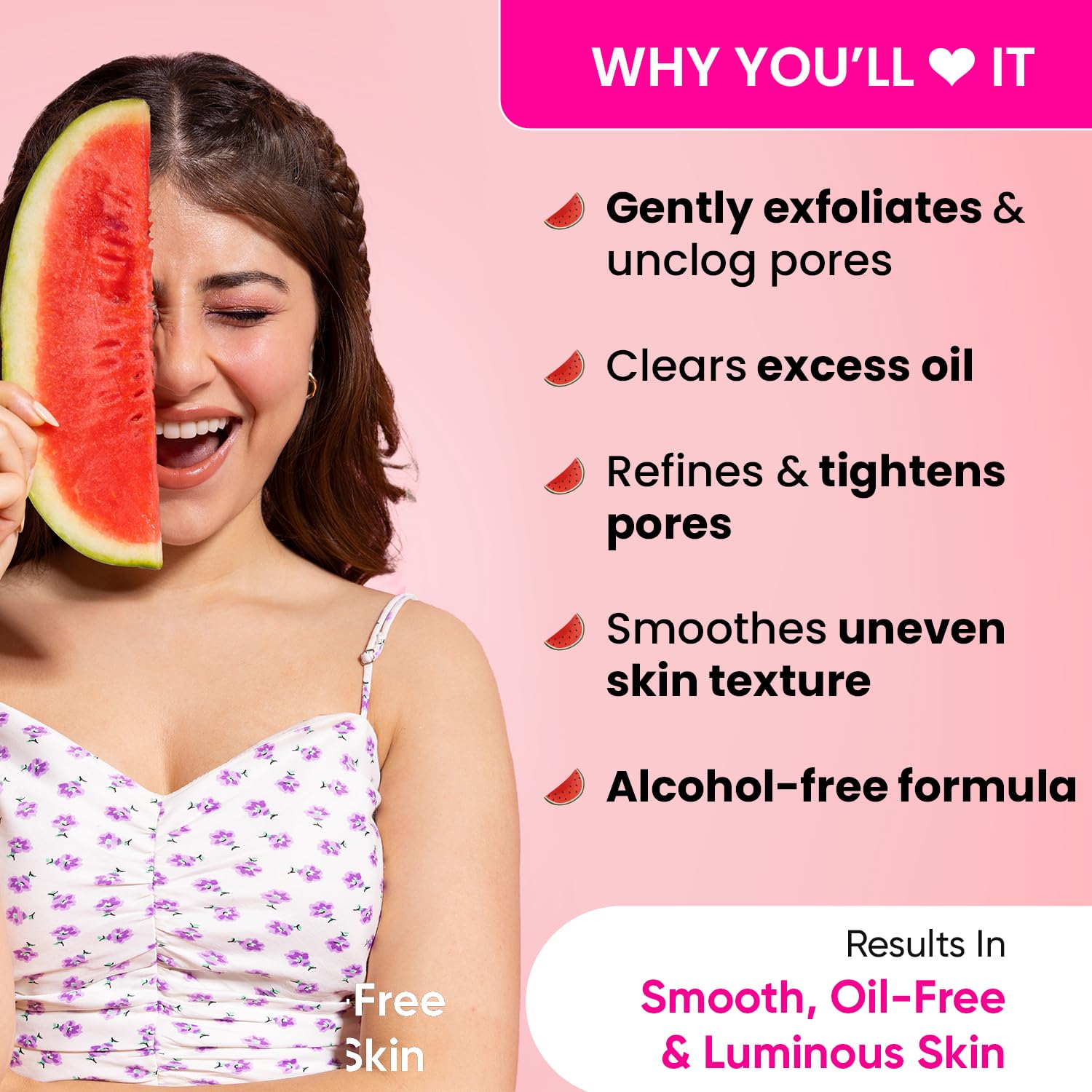 Dot & Key Watermelon SuperGlow Glycolic Face Pore Tightening Toner 150ml