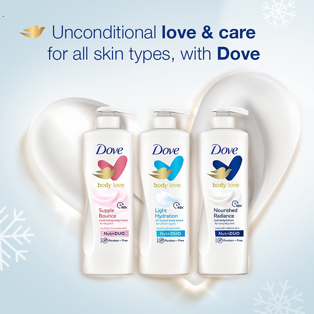 Dove Body Love Nourished Radiance Body Lotion 400 ml pack of 2