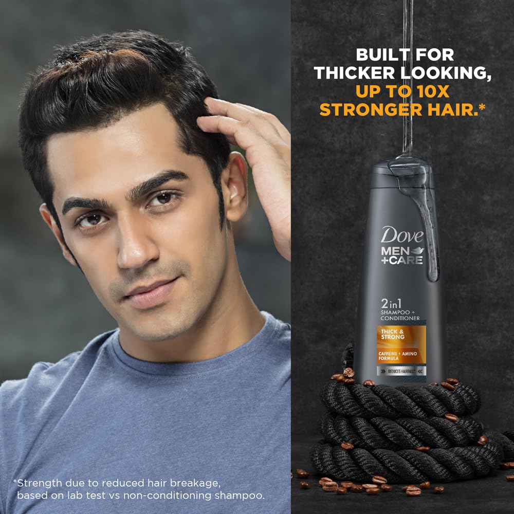 Dove Men+Care Thick & Strong 2in1 Shampoo+Conditioner, 180 ml