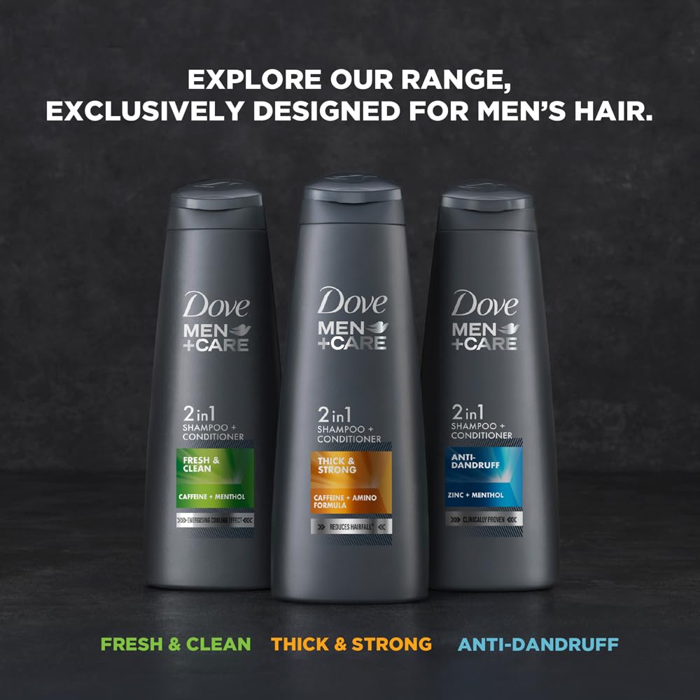 Dove Men+Care Thick & Strong 2in1 Shampoo+Conditioner, 180 ml