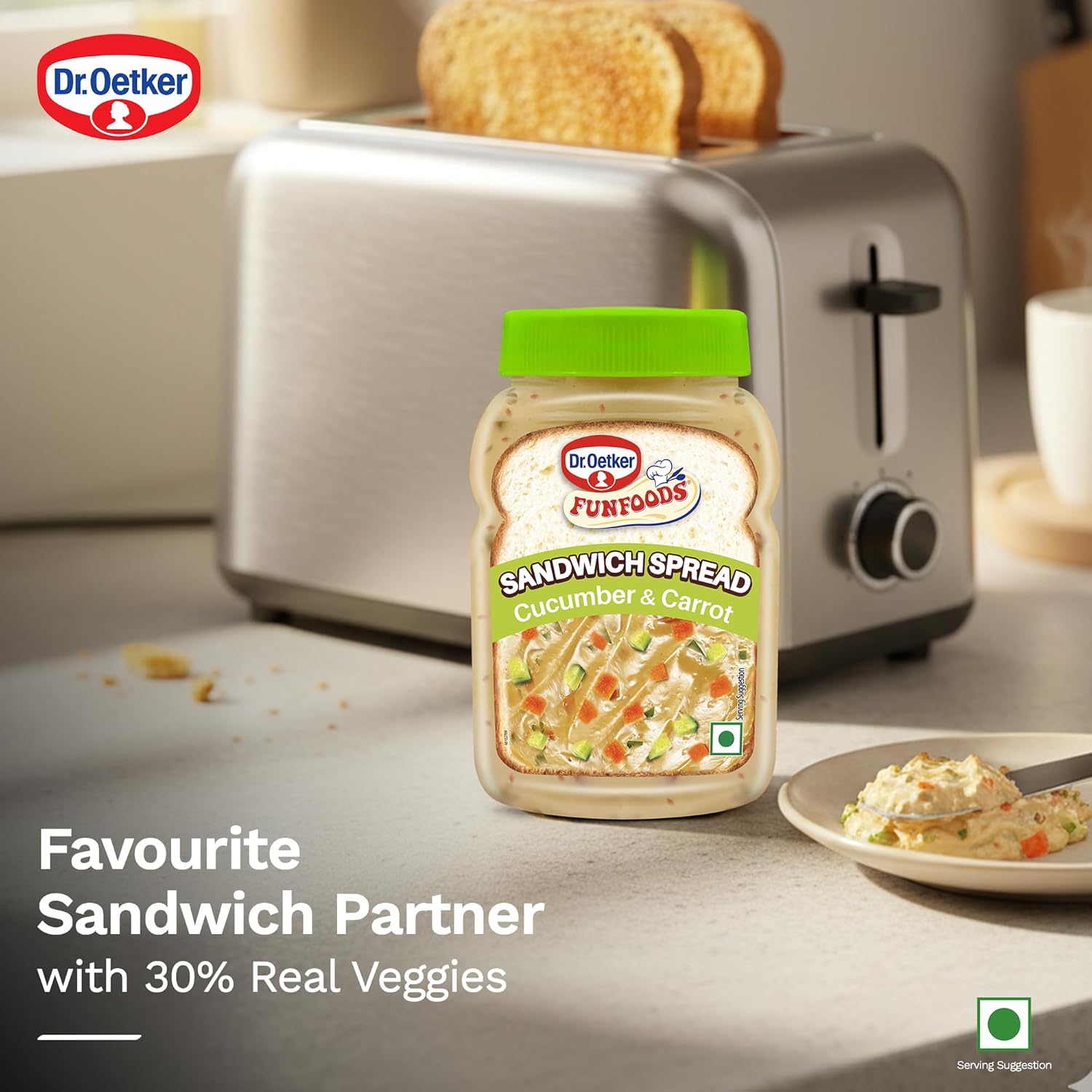 Dr. Oetker FunFoods Cucumber & Carrot Sandwich Spread 250g