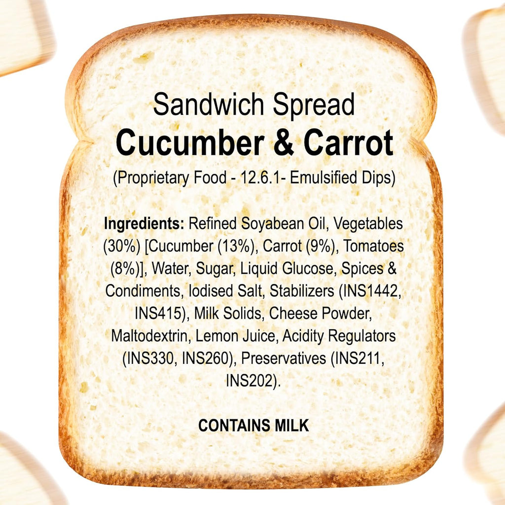 Dr. Oetker FunFoods Cucumber & Carrot Sandwich Spread 250g