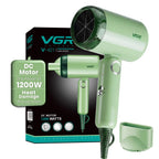 VGR V-421 Foldable Hair Dryer - 1200 Watts, 2 Speed Settings, Dc Motor For Long-Lasting Performance, Overheating Protection, Ergonomic Design For Comfortable Use (Green)