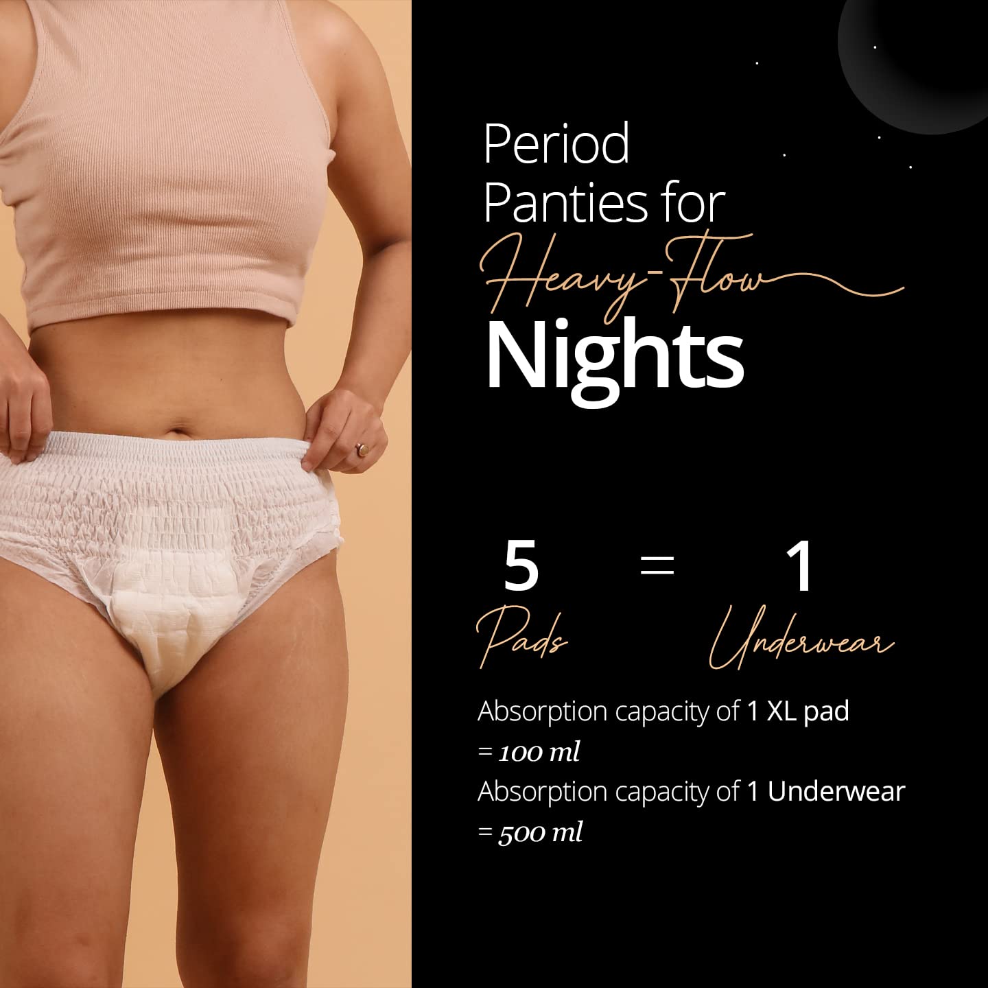 Carmesi Disposable Period Panties for Women - Pack of 8 (S-M) | 360° Protection for Super Heavy Flow | Leak Proof & No Rashes | Maternity Panties | All Night Protection | Ultra Absorbent Core
