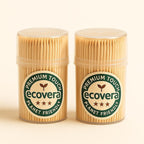 ECOVERA Wooden Toothpicks 500 Count (2 Pack)