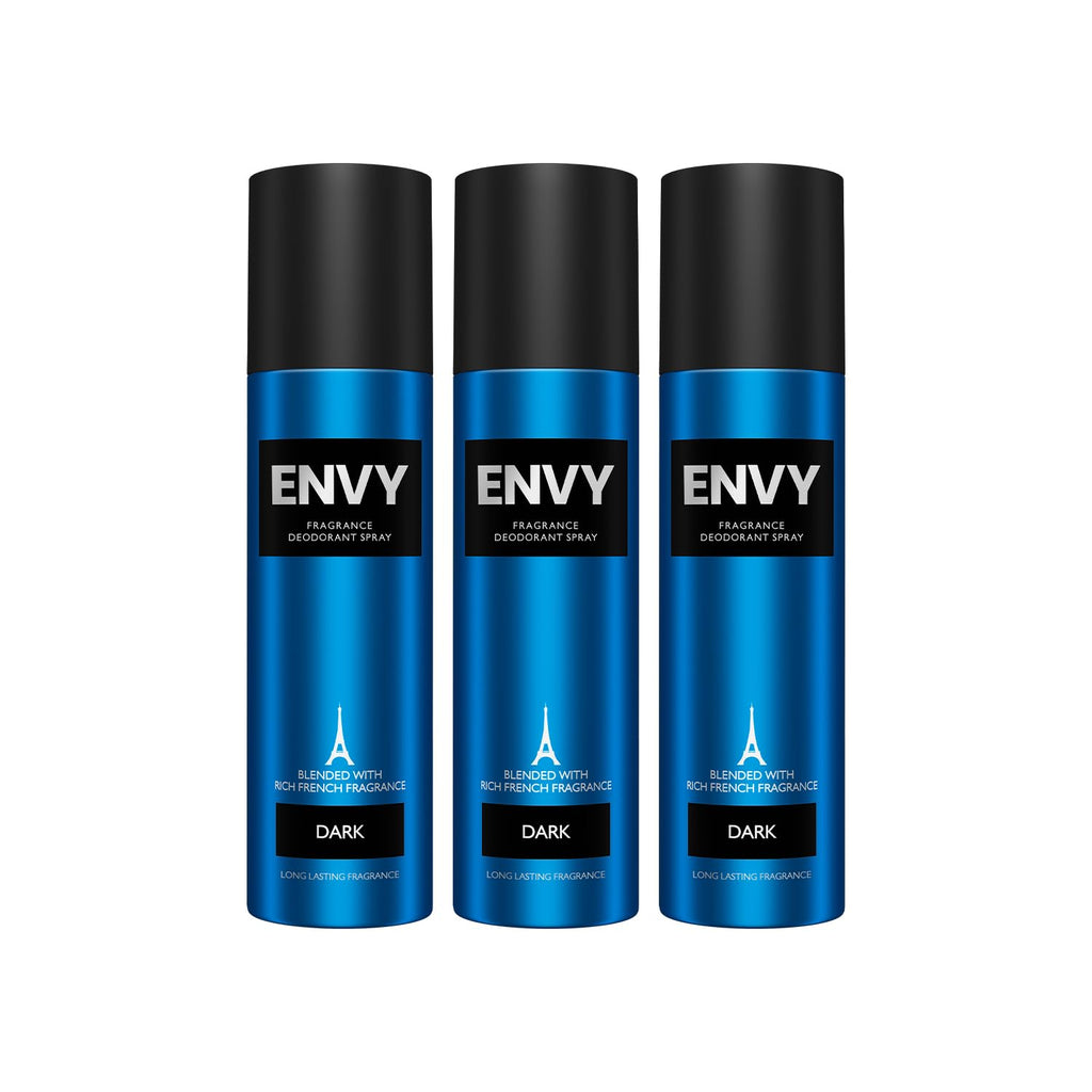 ENVY Dark Deodorant For Men -140 ML Each, Pack of 3