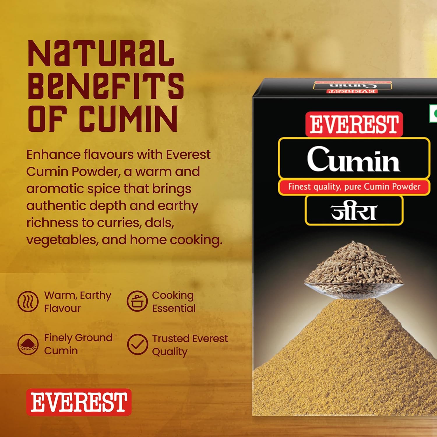 Everest Cumin Powder, 50 Gram