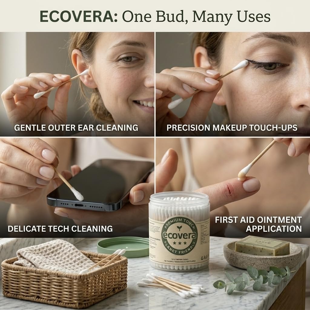 Ecovera Cotton Buds 100 Sticks