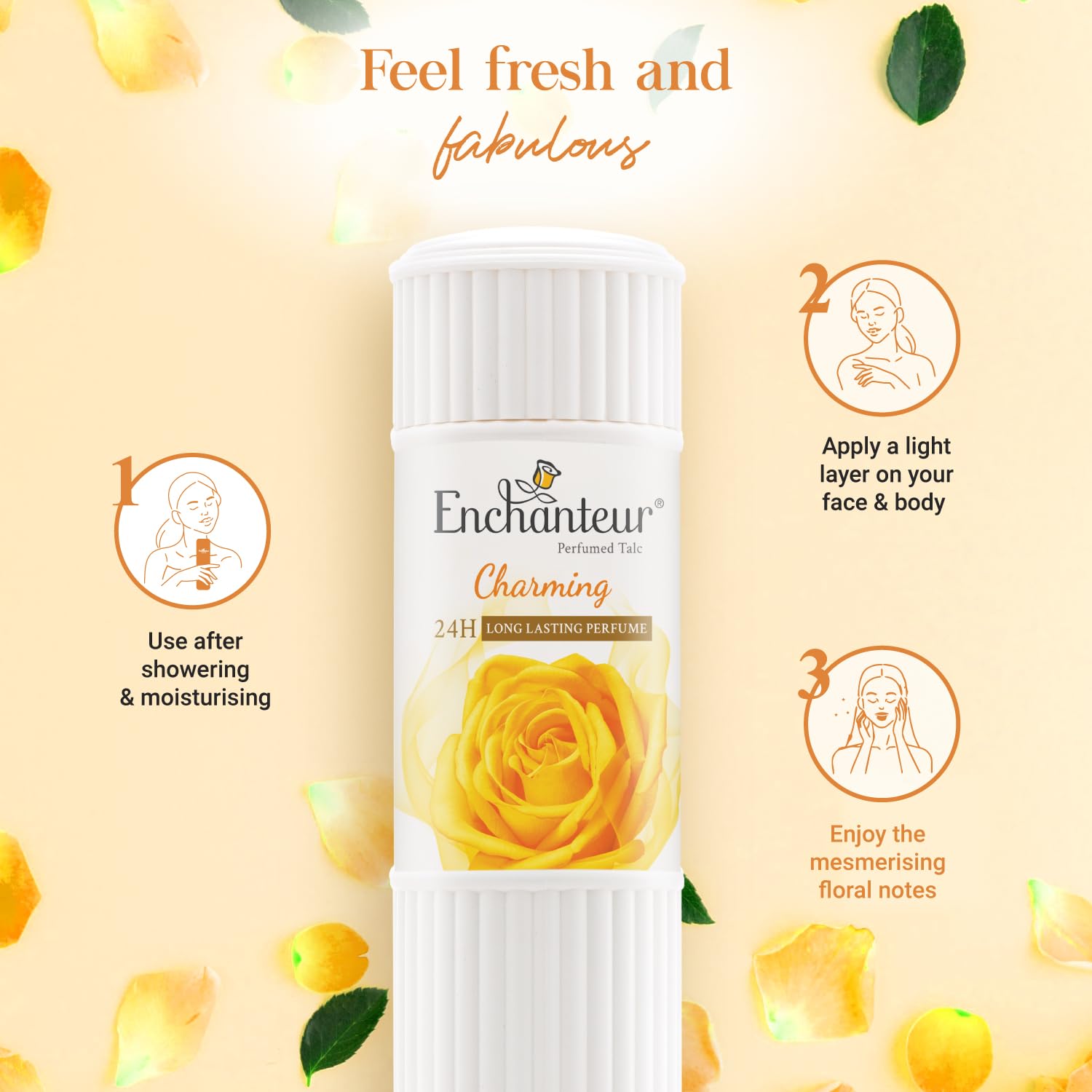 Enchanteur Charming Perfumed Talcum Powder  250g